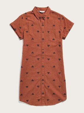 Bridge & Burn Loren Shirt Dress Size M Cotton Button Front Casual Dress